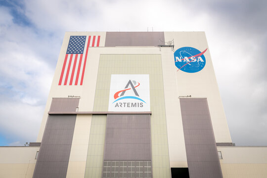The VAB, where the Apollo Missions and Space Shuttle were prepared for launch, now home to the Artemis rockets to the moon