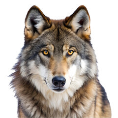 Obraz premium Majestic Gray Wolf Portrait Intense Eyes Wildlife Fur Dog Face Head Look Canid 