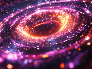 Quantum wavefunctions illustrated as luminous fluid-like shapes forming complex geometries in a futuristic setting with detailed data interface, capturing a cinematic essence