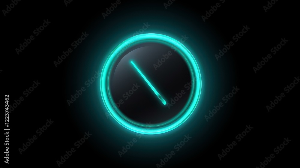 Poster clean vector art featuring an empty ban symbol, perfect for customizable designs or signage needs.