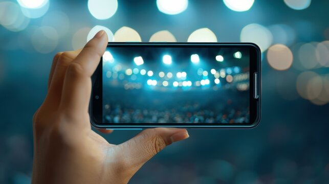 A blogger captures stunning stadium action using a smartphone and a manual stabilizer, blending creativity with tech.