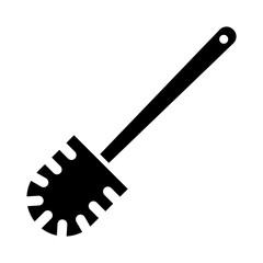 Toilet brush glyph solid icon
