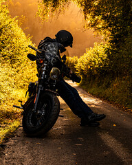 Man with a chopper