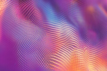 Vivid holographic wallpaper with violet and iridescent hues