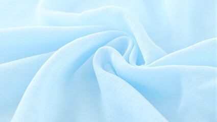 Obraz premium Delicate light blue cotton gauze billowing in the wind