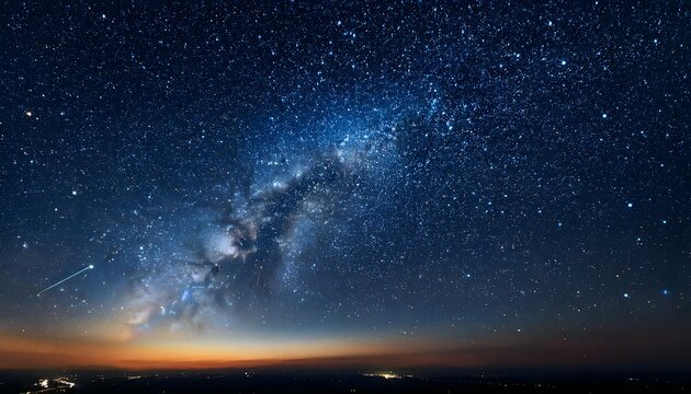 Endless field of stars against a pitch-black sky. Skyfall background
