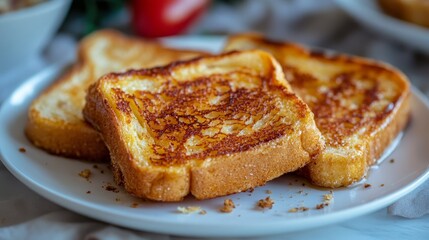 Bread toasts slices. Rye or wheat bread toast for sandwich french breakfast, loaf square toaster slice sandwiches pastry bakery products pieces cartoon set neat vector illustration original artwork