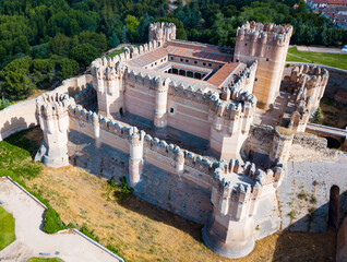 Castillo de Coca - ancient Spanish fortress with defense wall