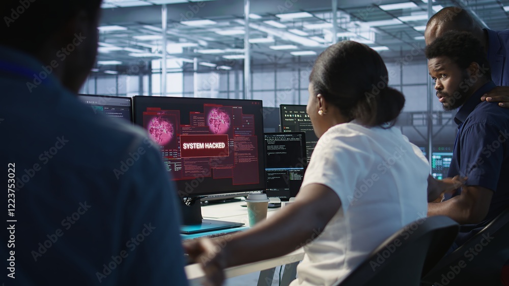 Poster woman requesting help from cybersecurity team after seeing security incidents affecting data center 