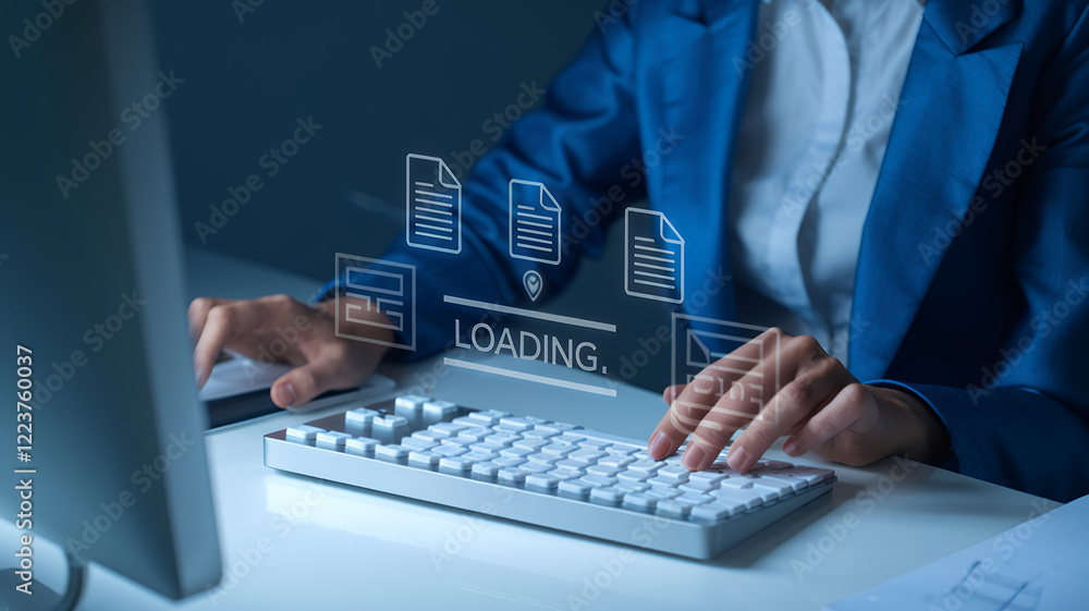 Poster Streamline Your Workflow: Secure Cloud Data Management & Transfer. Modern Business Solutions for Secure Uploads, Backups, and Collaborative File Sharing. Boost 