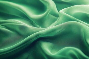 Obraz premium image with layered green fabric texture