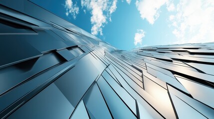 Abstract Modern Architectural Facade Design