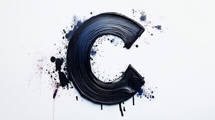 3D Ink Splatter Letter: Unique Custom Art for Modern Home Decor and Personalized Gifts