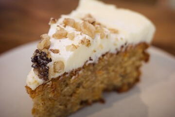 carrot cake close-up