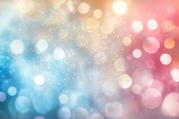 Ethereal Christmas image with pastel holographic palette