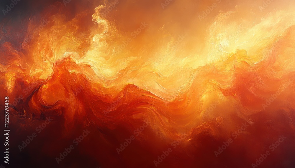 Poster vibrant abstract background with warm color gradient and textured swirls
