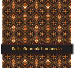 Batik Sidomukti Indonesia Pattern
