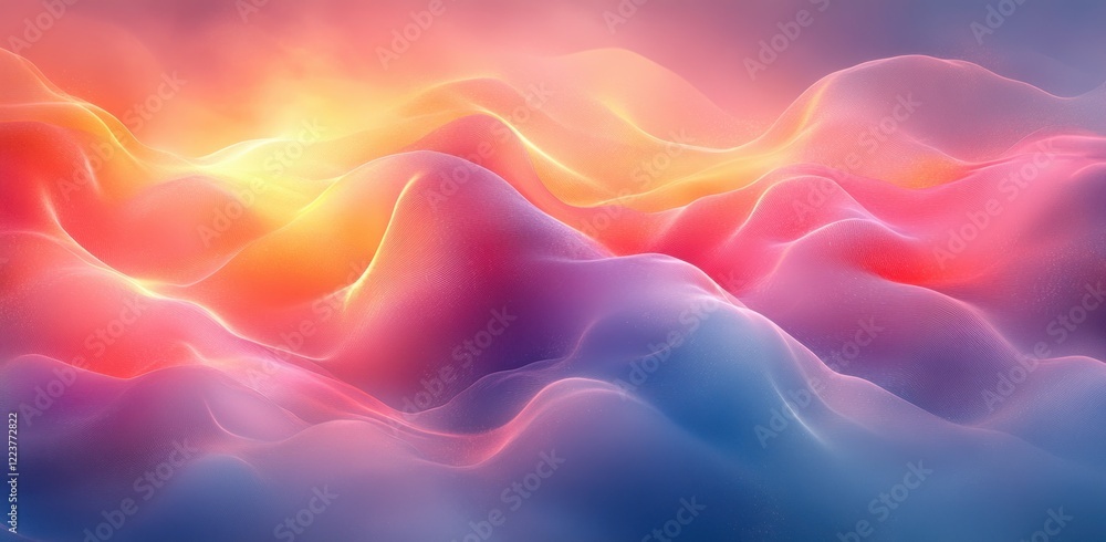 Poster pastel gradient background soft light blurred texture abstract design