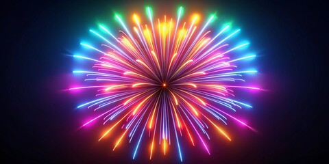 Fototapeta premium Colorful Fireworks Display