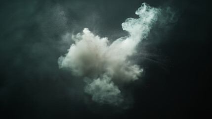 Obraz premium Dust Cloud Explosion: Dynamic Visual Effects for Photography, Film, and Digital Art