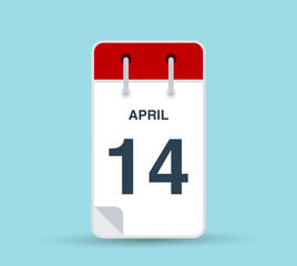 April 14 calendar icon