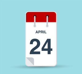 April 24 calendar icon