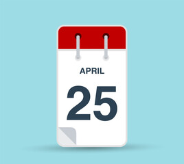 April 25 calendar icon