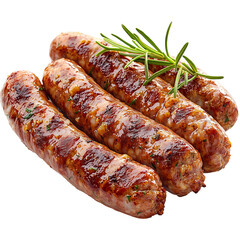 Grilled Rosemary Sausages Delicious Food Image bbq eat meat meal herb isolated on transparent or white background, png