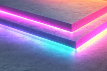  highresolution abstract multilayered digital artwork with neons