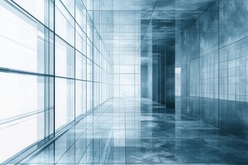 Abstract cooltoned office background with powdered pigment texture Gradient