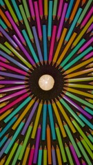 Glowing ideas surrounded by creativity