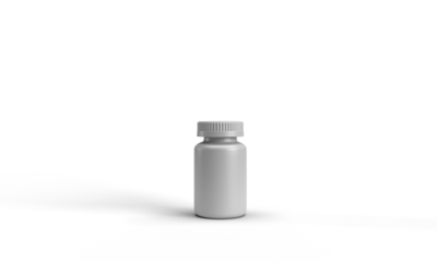 Bottle white mockup empty blank object dicut medicine treatment healthcare package plastic cosmetic nad pill drug vitamin science label beauty bottle white mockup pharmacy skincare virus branding Nad+