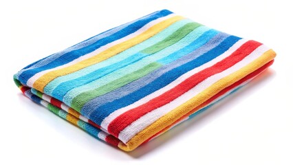 Folded Striped Blanket