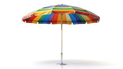 Obraz premium Colorful Striped Patio Umbrella