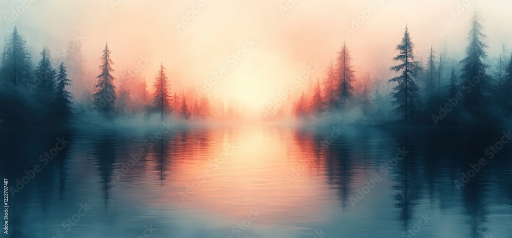 Poster abstract gradient background with soft pastel colors and subtle grainy texture for modern design