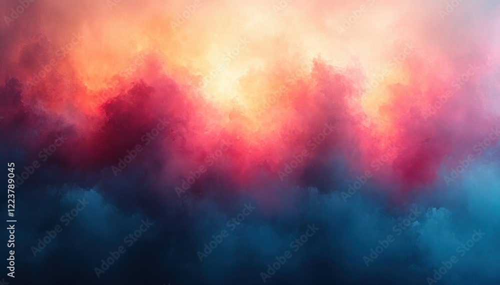 Poster abstract soft pastel gradient background with pink and blue transition and text space