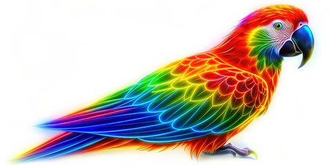 Obraz premium Vibrant Rainbow Macaw Parrot