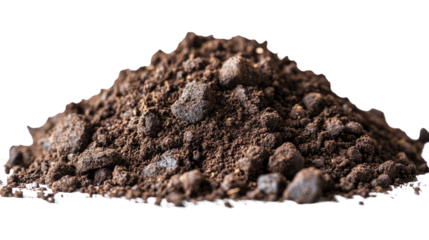 Dark, Rich Soil: A close-up view of fertile, dark brown soil, with its crumbly texture and earthy aroma, highlighting its essential role in nurturing life. 