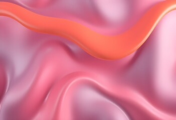 Obraz premium Pink Abstract Gradient Wavy Shape Futuristic Background, Wallpaper 3d rendering background, Growing Retro Wave Vector Background