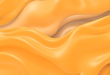 Fototapeta premium Yellow Abstract Gradient Wavy Shape Futuristic Background, Wallpaper 3d rendering background, Growing Retro Wave Vector Background