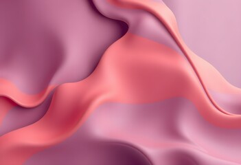 Obraz premium Pink Abstract Gradient Wavy Shape Futuristic Background, Wallpaper 3d rendering background, Growing Retro Wave Vector Background