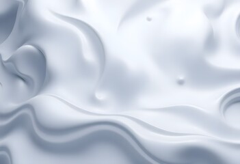 Obraz premium White Abstract Gradient Wavy Shape Futuristic Background, Wallpaper 3d rendering background, Growing Retro Wave Vector Background