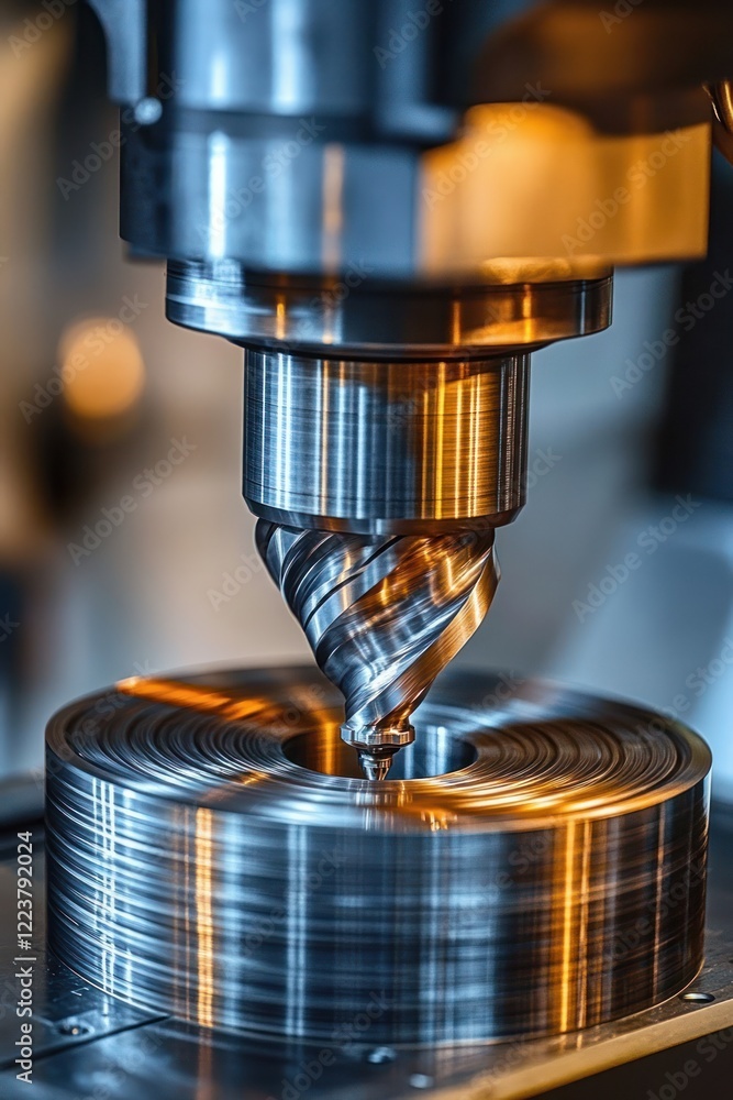 Aufkleber cnc milling machine processing titanium for aerospace components with high precision and strength