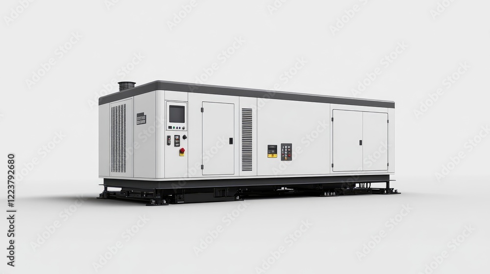 Poster A generator with digital controls and LED indicators, placed on a clean white background.