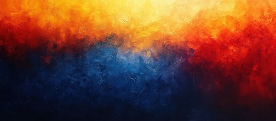 Abstract Gradient Background with Deep Blue and Warm Orange Tones Smooth Color Blend Retro Design