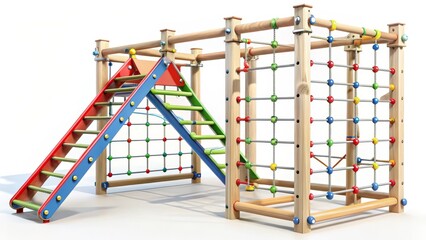Wooden Climbing Frame Playground Equipment