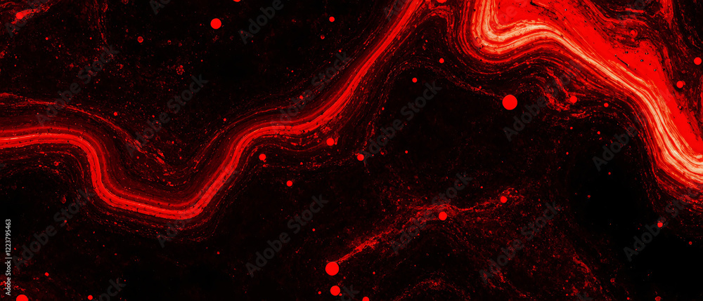 Aufkleber seamless obsidian red abstract communication with connecting dots and lines background.