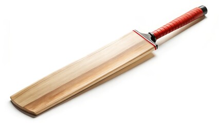 Cricket Bat on White Background
