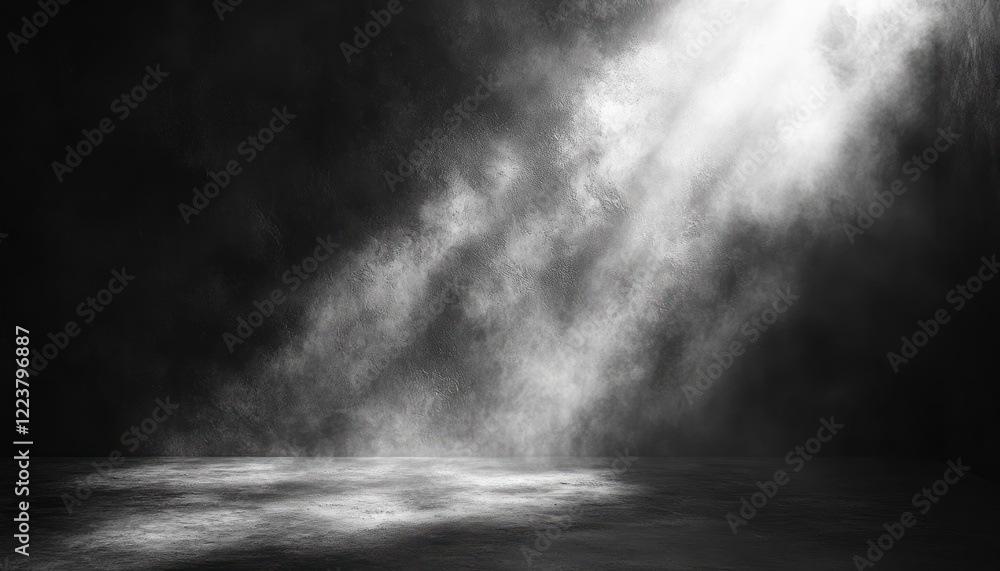 Poster abstract grainy black and white texture with soft edges and blurred shadows for graphic design backg