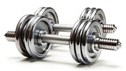 Fototapeta premium Chrome Dumbbells